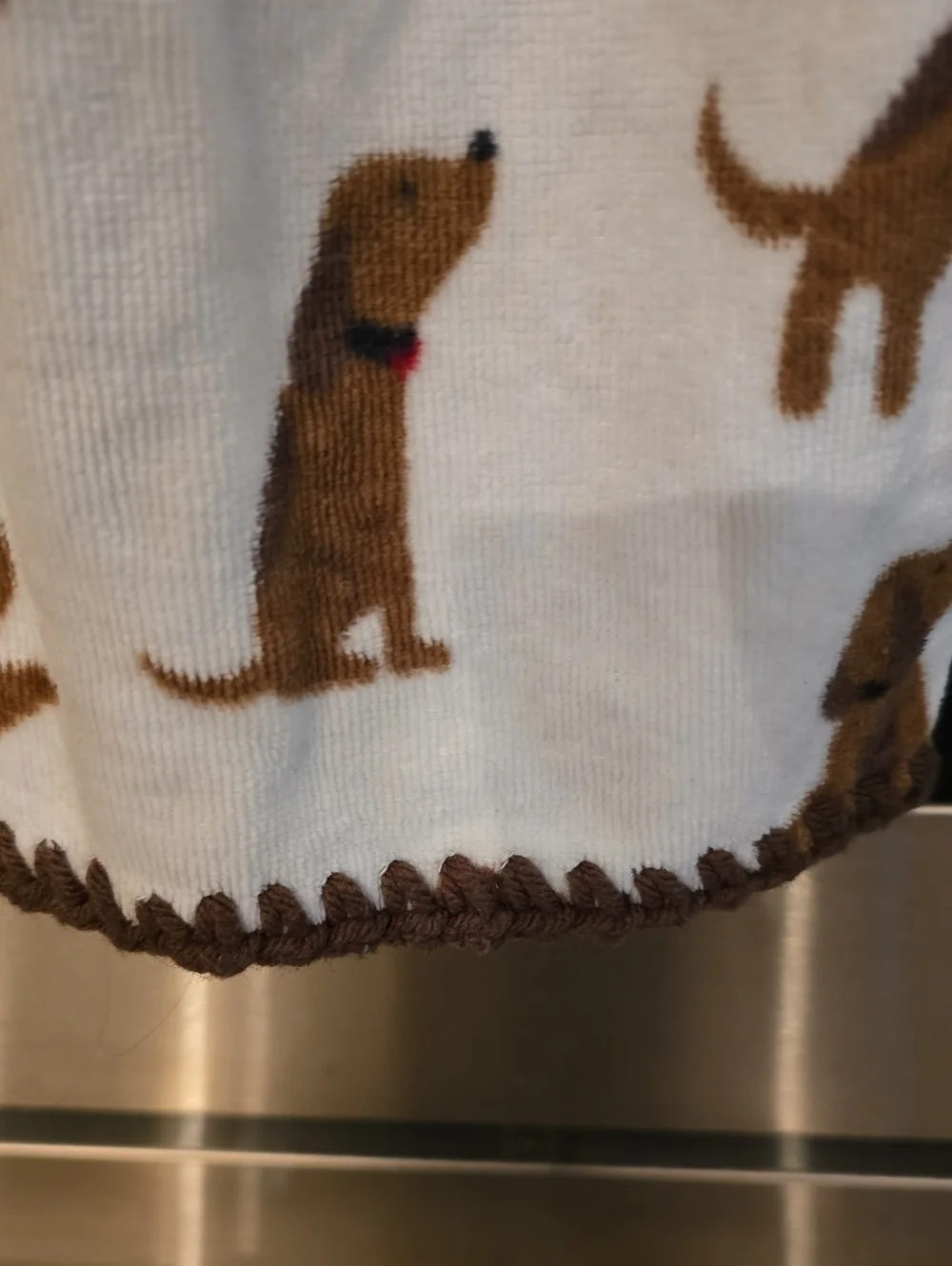 Handmade Hanging Hand Towel - Dogs
